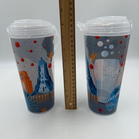 Lot of 2 Universal Studios Souvenir Freestyle Cups with Handles 2025 Orlando - Picture 9 of 9